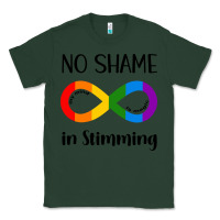 Sports Green no Shame Stimming Classic Tee - CowhideDigitalArt
