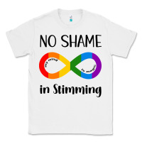 White no Shame Stimming Classic Tee - CowhideDigitalArt