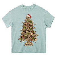 Arona Skeleton Christmas Tree Heavy Core Tee - RanaPortraitStore