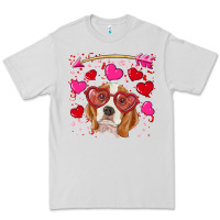 Dove Grey valentine's day  beagle Premium Tee - RanaPortraitStore