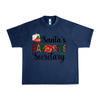 Navy santa's favorite secretary Urban Heavy Tee - AdoDesignShop