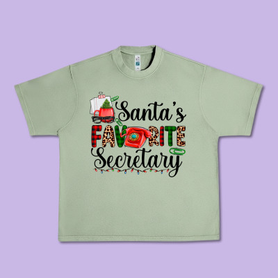 Santa's Favorite Secretary Urban Heavy Tee Designed By Adodesignshop