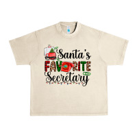 Sandshell santa's favorite secretary Urban Heavy Tee - AdoDesignShop