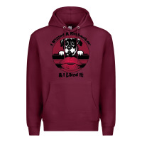 Burgundy I kissed a dog and I like it Premium Hoodie - Bettercallsaul