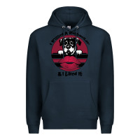 Navy I kissed a dog and I like it Premium Hoodie - Bettercallsaul