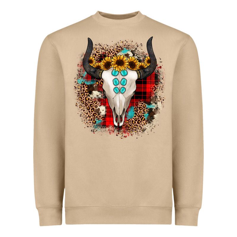 Bullskull Christmas Heavyweight Sweatshirt by JahusDesignShop | Teevron