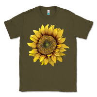 Army Green sunflower Classic Tee - Artiststas