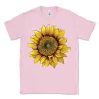 Bubblegum Pink sunflower Classic Tee - Artiststas