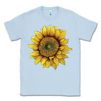 Dusty Blue sunflower Classic Tee - Artiststas