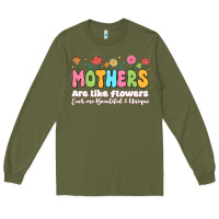 Army Green mothers are like flowers Long Sleeve Tee - JahusDesignShop