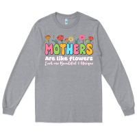 Heather Grey mothers are like flowers Long Sleeve Tee - JahusDesignShop