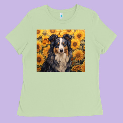 Ladies Tee australian shepherd