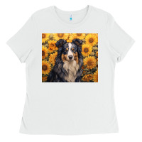 White australian shepherd Ladies Tee - Unal Design