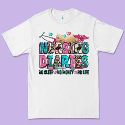 Premium Tee nursing diaries no sleep no money no life