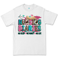 White nursing diaries no sleep no money no life Premium Tee - Zillion Design Studio