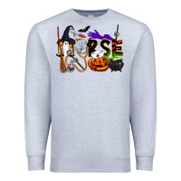 Heather Grey Halloween Nurse Premium Sweatshirt - LillyAllenDesigns
