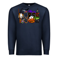 Navy Halloween Nurse Premium Sweatshirt - LillyAllenDesigns