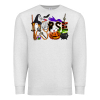 Oatmeal Heather Halloween Nurse Premium Sweatshirt - LillyAllenDesigns