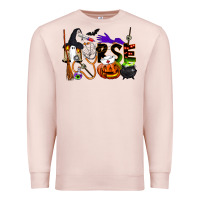 Pale Pink Halloween Nurse Premium Sweatshirt - LillyAllenDesigns