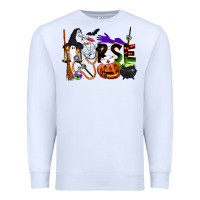 White Halloween Nurse Premium Sweatshirt - LillyAllenDesigns