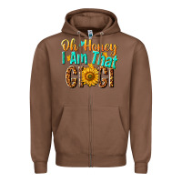 Chestnut oh honey i am that gigi nca Zipper Hoodie - NancyCooperArtShop