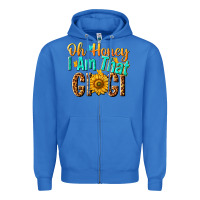 True Royal oh honey i am that gigi nca Zipper Hoodie - NancyCooperArtShop