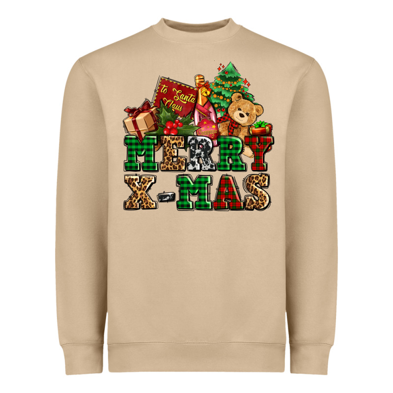 Merry Xmas With Christmas Heavyweight Sweatshirt by AdoDesignShop | Teevron