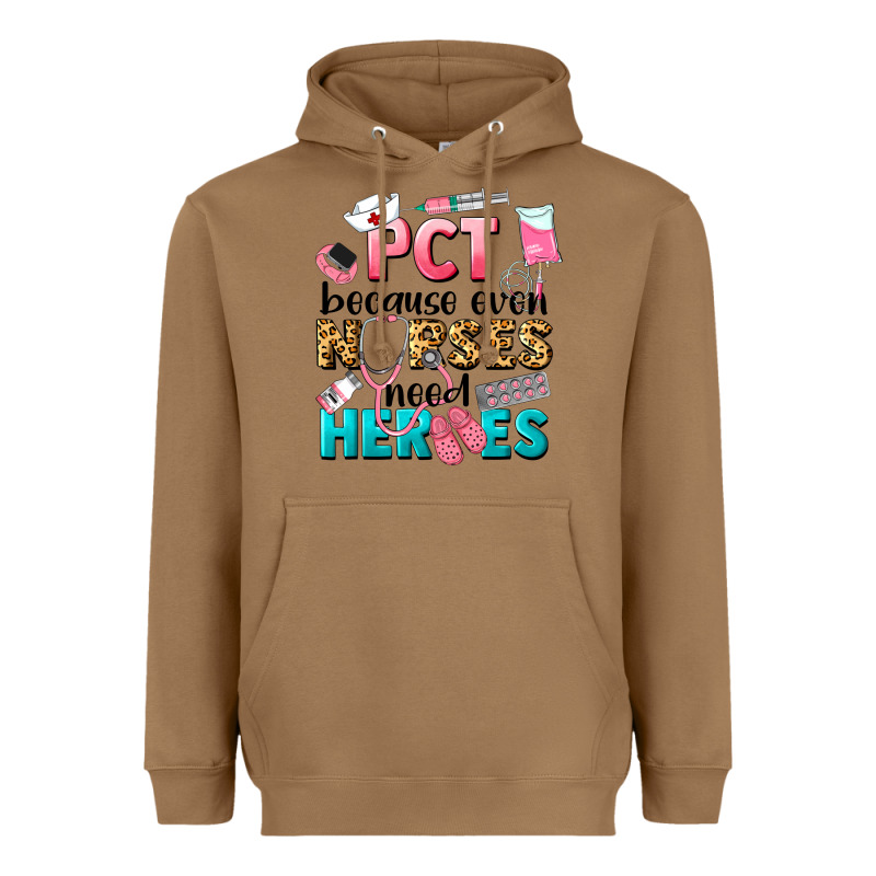 Pct Because Nurses Need Heroes Heavyweight Hoodie by LillyAllenDesigns | Teevron