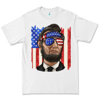 White American flag with lincoln Premium Tee - texasbilliewilder