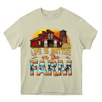 Mossy life is better on the farm with barn Heavy Core Tee - texasbilliewilder