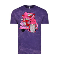 Cloud Purple farm truck,gnomies valentines Vintage Tee - JahusDesignShop