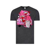 Vintage Black farm truck,gnomies valentines Vintage Tee - JahusDesignShop