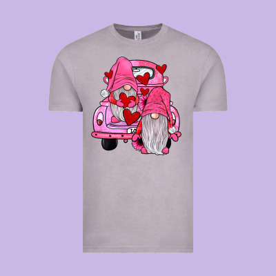 Farm Truck,gnomies Valentines Vintage Tee Designed By Jahusdesignshop
