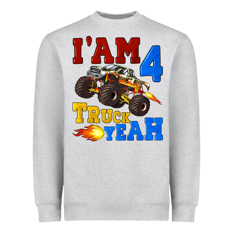 I'am Four Truck Yeah Heavyweight Sweatshirt by Artiststas | Teevron