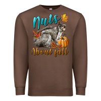 Chestnut Nuts About Fall Squirrel Premium Sweatshirt - LillyAllenDesigns