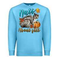 Ocean Blue Nuts About Fall Squirrel Premium Sweatshirt - LillyAllenDesigns
