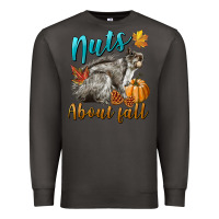 Smoke Nuts About Fall Squirrel Premium Sweatshirt - LillyAllenDesigns