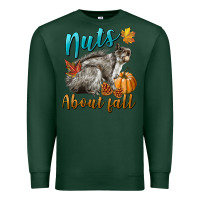 Sports Green Nuts About Fall Squirrel Premium Sweatshirt - LillyAllenDesigns