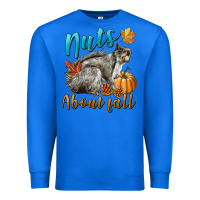 True Royal Nuts About Fall Squirrel Premium Sweatshirt - LillyAllenDesigns