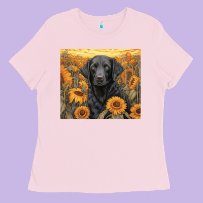Ladies Tee black lab