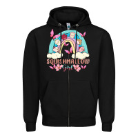 Black squish girl Zipper Hoodie - MaliasSmallBusiness