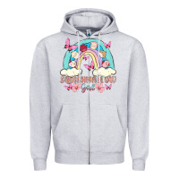 Heather Grey squish girl Zipper Hoodie - MaliasSmallBusiness
