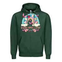 Sports Green squish girl Zipper Hoodie - MaliasSmallBusiness