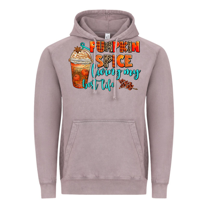 Pumpkin Spice Living My Best Life Vintage Hoodie by AdoDesignShop | Teevron