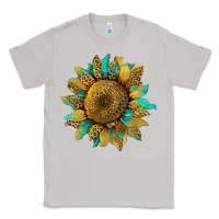 Moon Dust sunflower with leopard and turquoise Classic Tee - Artiststas
