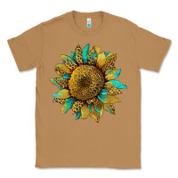 Sunflower With Leopard And Turquoise Classic Tee | Teevron