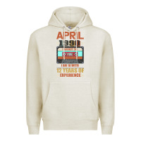 Oatmeal Heather Aprıl 1990 I Am Not 30 I'm 18 With 12 Years Of Experience Premium Hoodie - Bettercallsaul