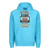 Ocean Blue Aprıl 1990 I Am Not 30 I'm 18 With 12 Years Of Experience Premium Hoodie - Bettercallsaul