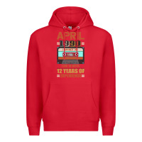 Red Aprıl 1990 I Am Not 30 I'm 18 With 12 Years Of Experience Premium Hoodie - Bettercallsaul