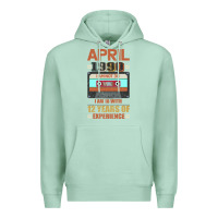 Seafoam Aprıl 1990 I Am Not 30 I'm 18 With 12 Years Of Experience Premium Hoodie - Bettercallsaul